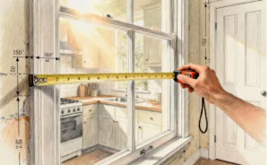 locate and measure windows and doors - how to measure kitchen cabinets