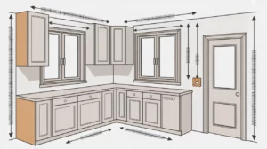 measure from every corner for each cabinet - how to measure kitchen cabinets